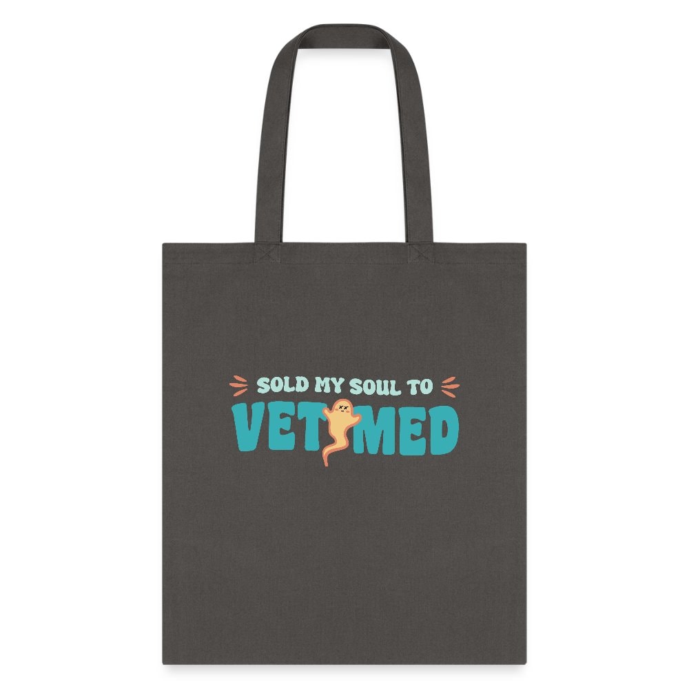 Sold My Soul to VET MED Cotton Tote Bag - Veterinary Medicine Design