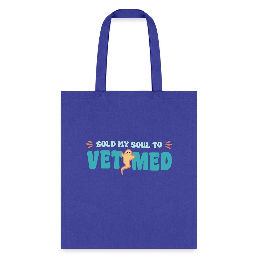 Sold My Soul to VET MED Cotton Tote Bag - Veterinary Medicine Design