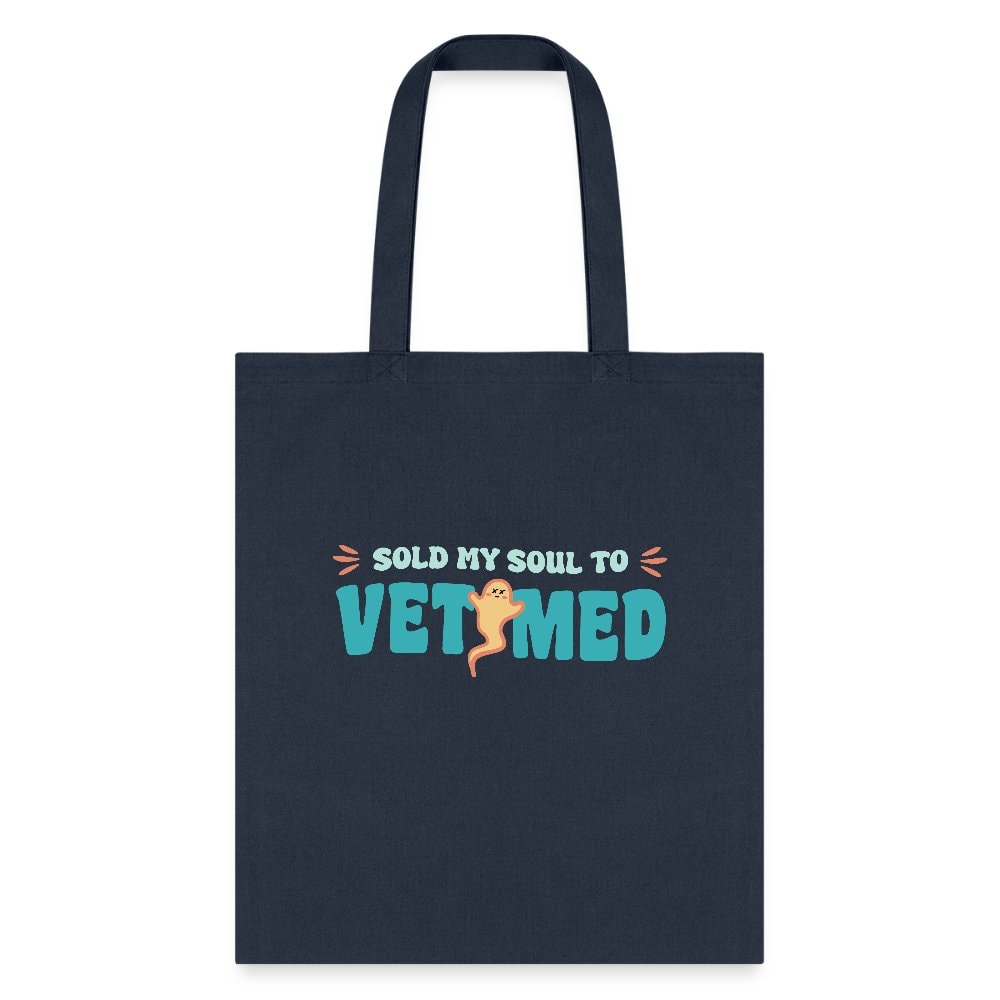 Sold My Soul to VET MED Cotton Tote Bag - Veterinary Medicine Design
