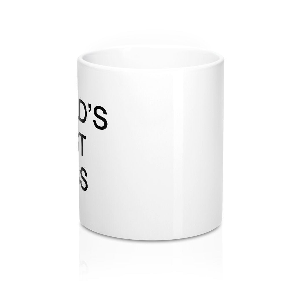 World's Best Boss Ceramic Coffee Mug - White 11oz Sublimation Print