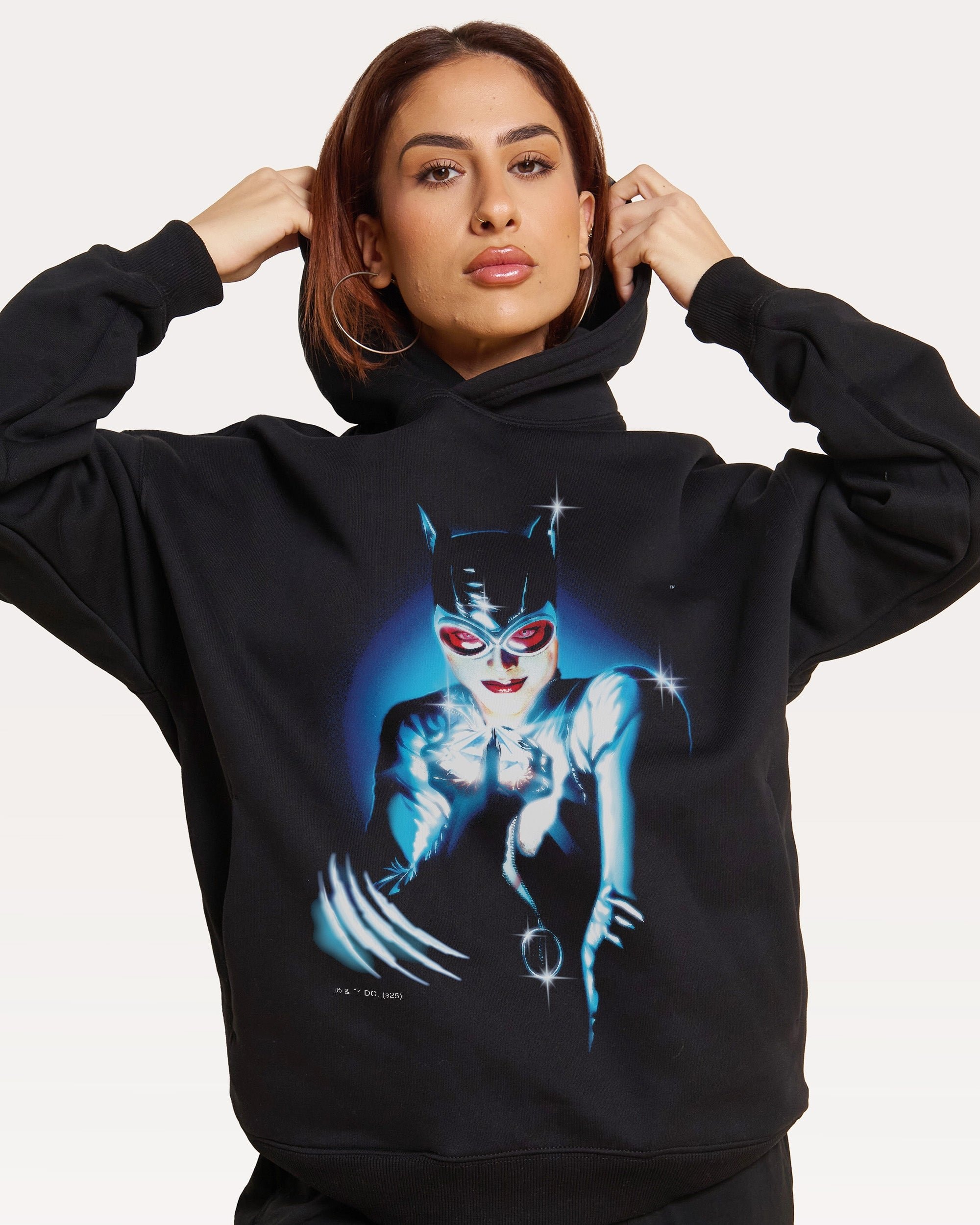 Catwoman Hoodie DC Collab Premium Unisex Graphic Hoodie 340 GSM Cotton Blend