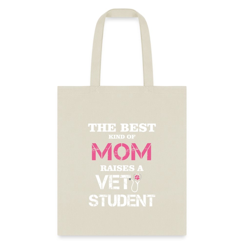 Vet Student Mom Tote Bag - Proud Parent Gift, Cotton Canvas