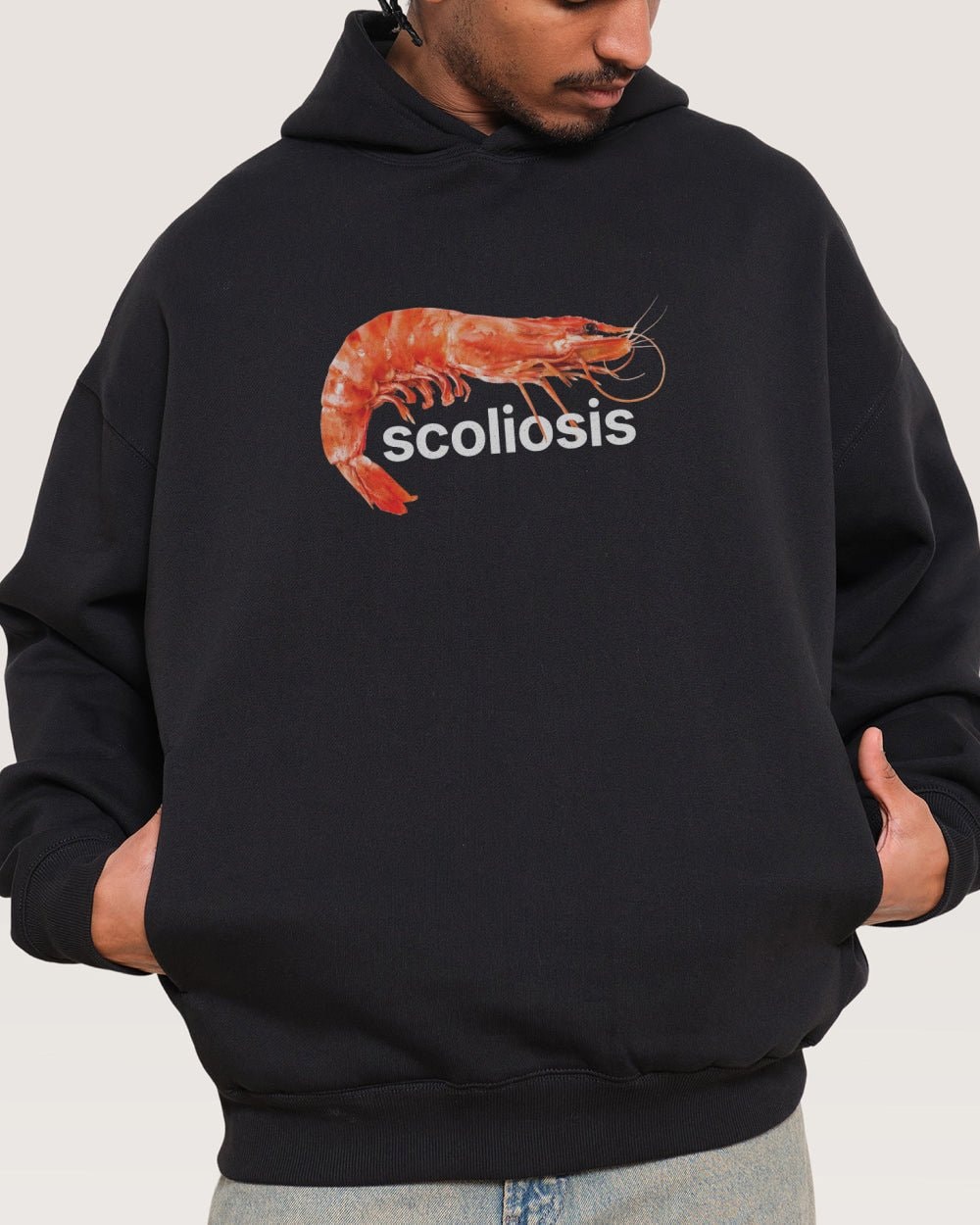 Scoliosis Hoodie Premium Unisex Graphic 90s Boxy Fit Cotton Polyester
