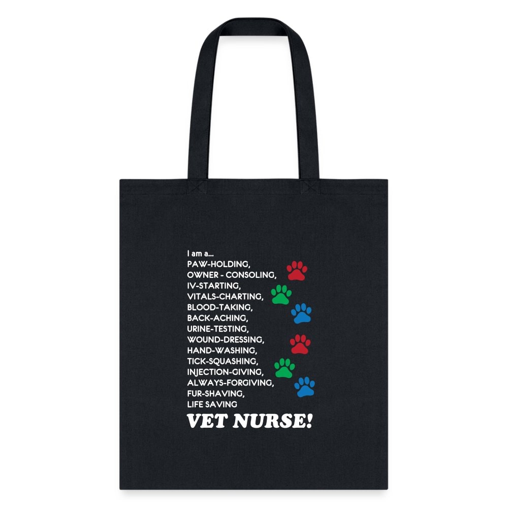 I Am a Vet Nurse Cotton Tote Bag - Durable Reusable Shopping Tote