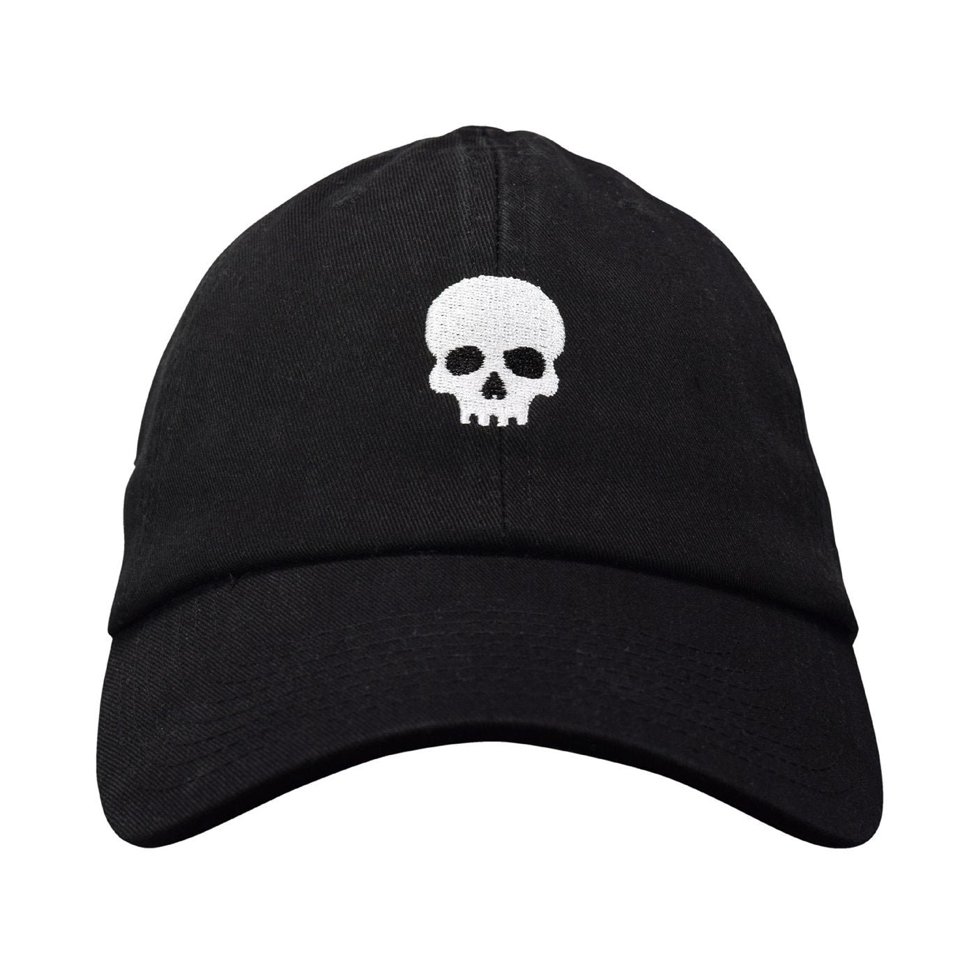 Skull Dad Hat - USA Made Embroidered Cotton Twill Unstructured Adjustable