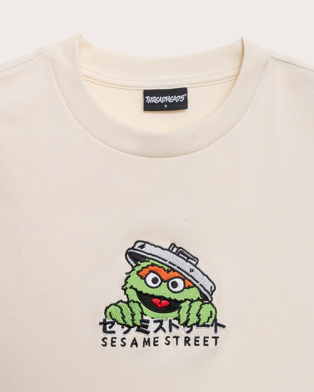 Oscar Tokyo Oversized Embroidered Sesame Street Tee - Unisex 100% Combed Cotton
